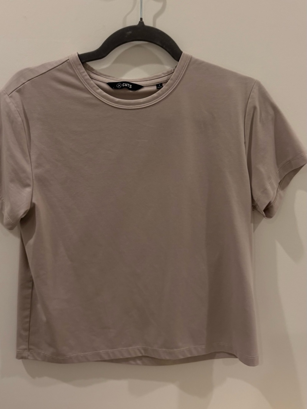 Cuts Clothing Taupe Short Sleeve Crew Neck Tee
